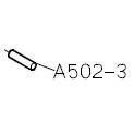 Siruba AA Ось механизма игловодителя A502-3 (original)